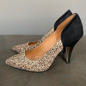 Madewell pony hair heels size 9 very lightly used.